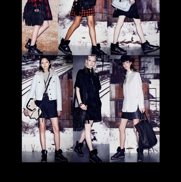 COACH Urban Shearling Hiker Boots Lace Up Rubber NIB - Picture 2 of 13